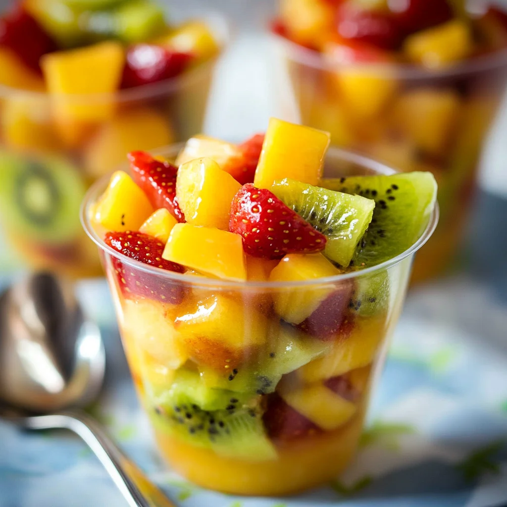 Homemade Tropical Fruit Cups