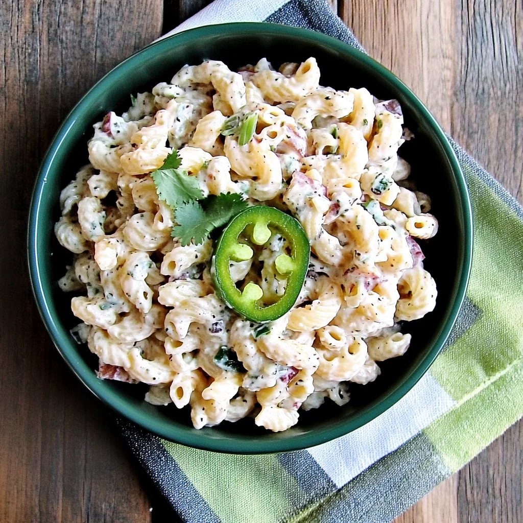 Jalapeno Popper Pasta Salad