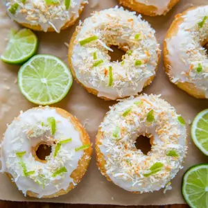 Key Lime Coconut Donuts