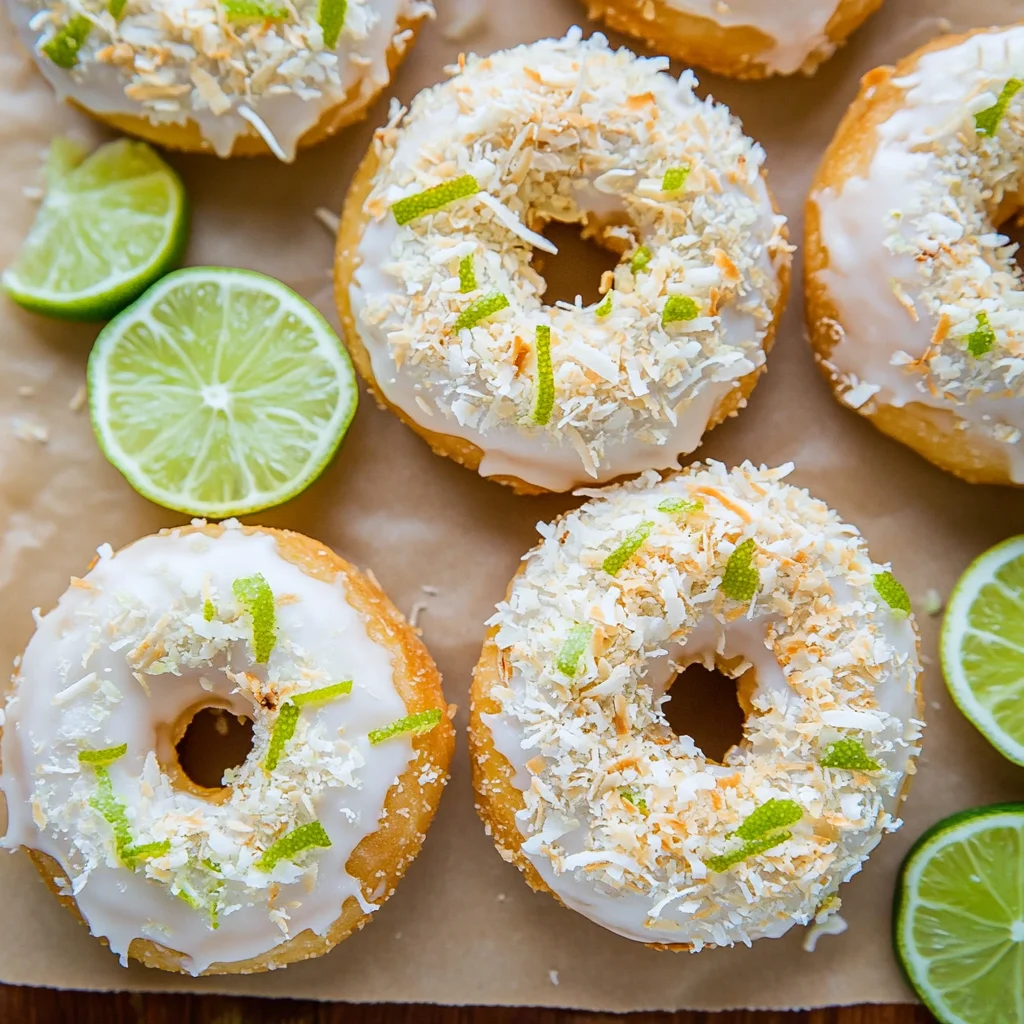 Key Lime Coconut Donuts