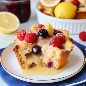 Lemon Berry Bread Pudding