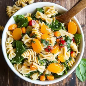 Mandarin Spinach Pasta Salad
