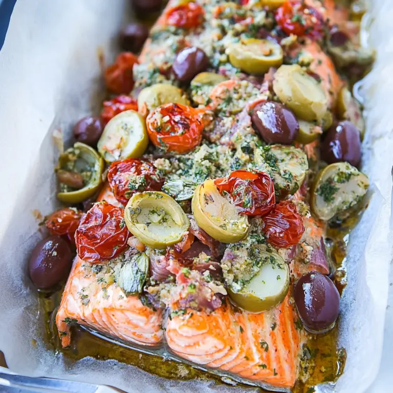 Mediterranean Salmon in Parchment Paper Recipe