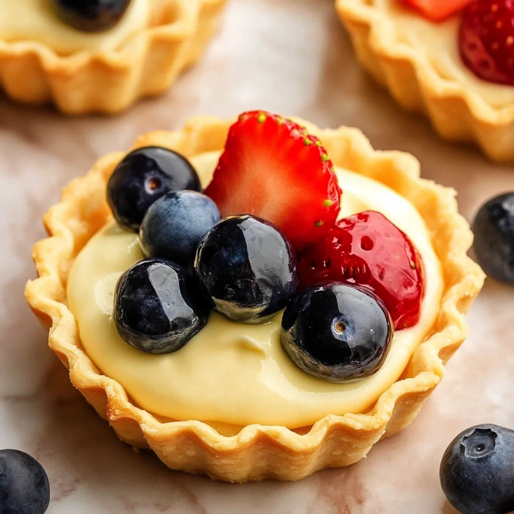Mini Fruit Tarts With Pastry Cream