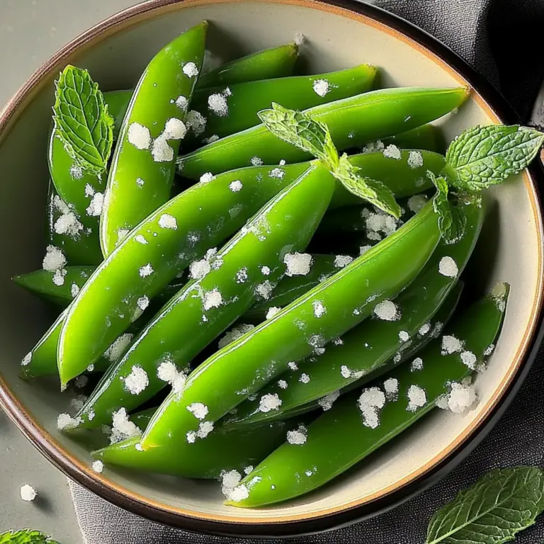 Minty Sugar Snap Peas for a Crisp, Refreshing Side Dish