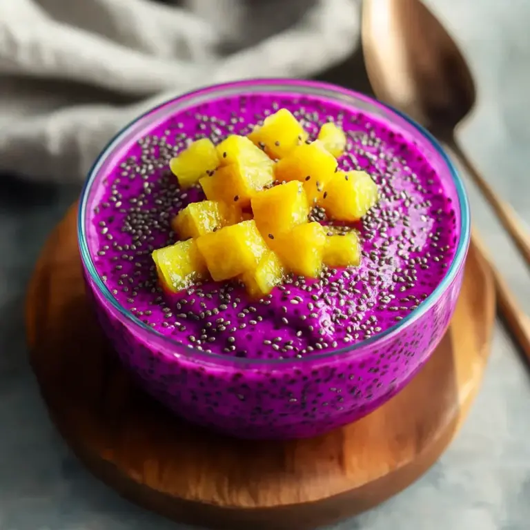 Simple Dragon Fruit Chia Seed Pudding - theamazingfood