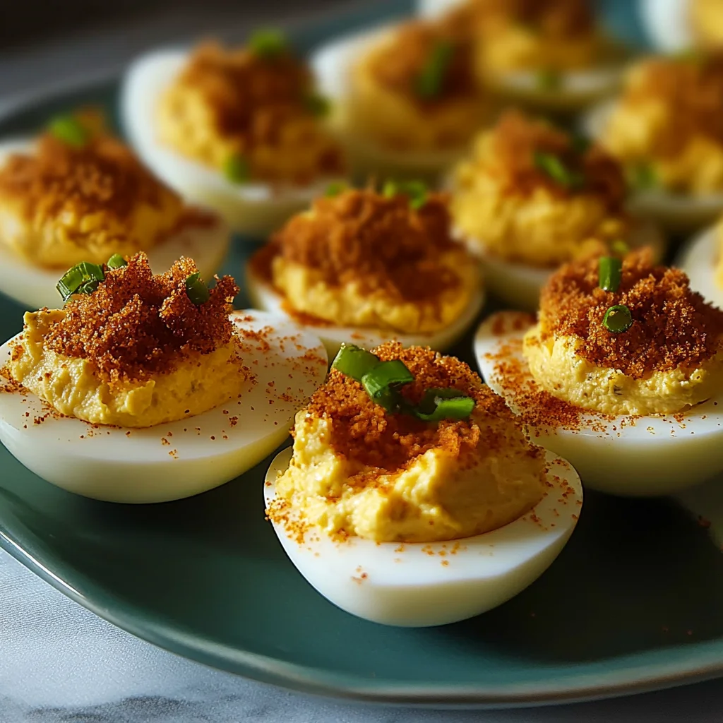 Spicy Bayou Deviled Eggs