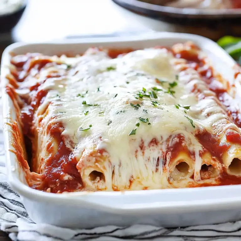 Three Cheese Manicotti