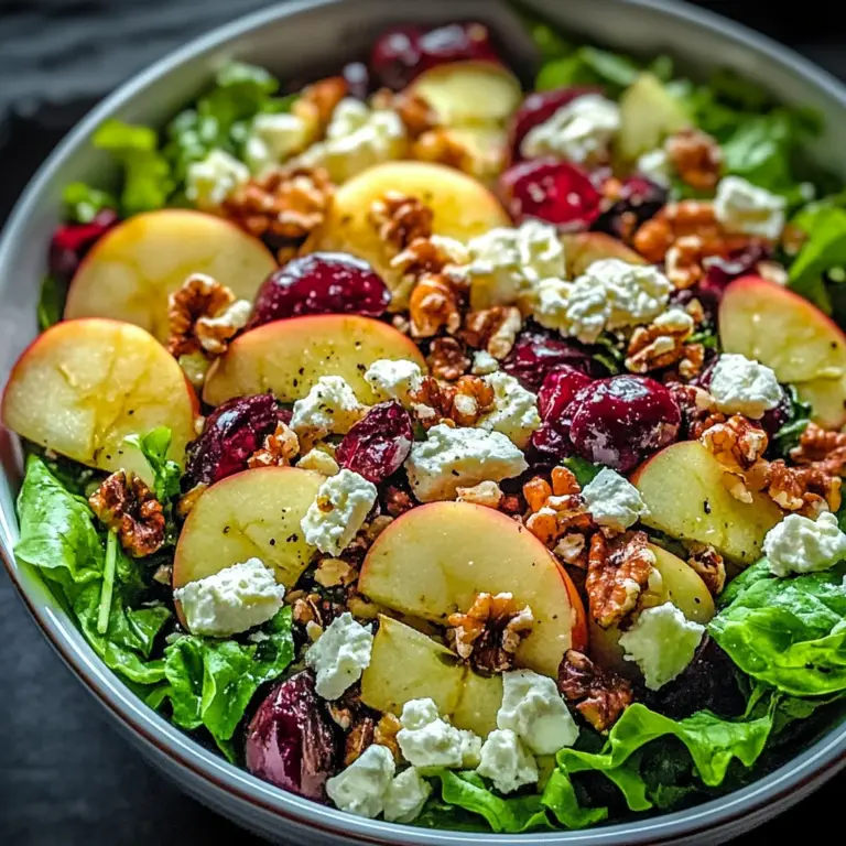 Vibrant Honeycrisp Apple Feta Salad for Cozy Fall Days