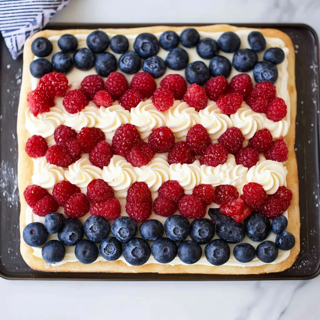 4th of July Fruit Pizza