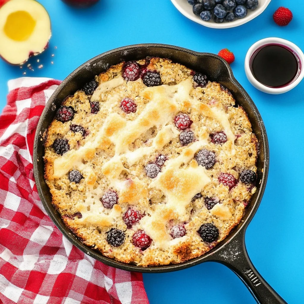 Berry Bulgur Breakfast Bake