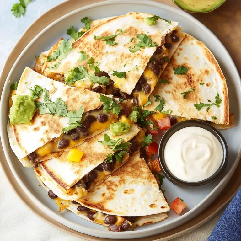 Black Bean Quesadilla Recipe