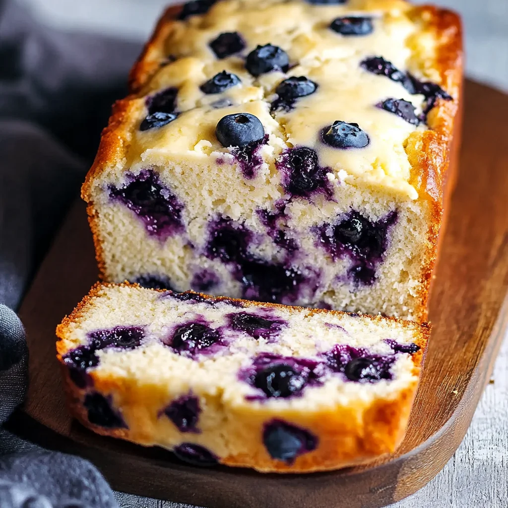 Blueberry Cream Cheese Loaf