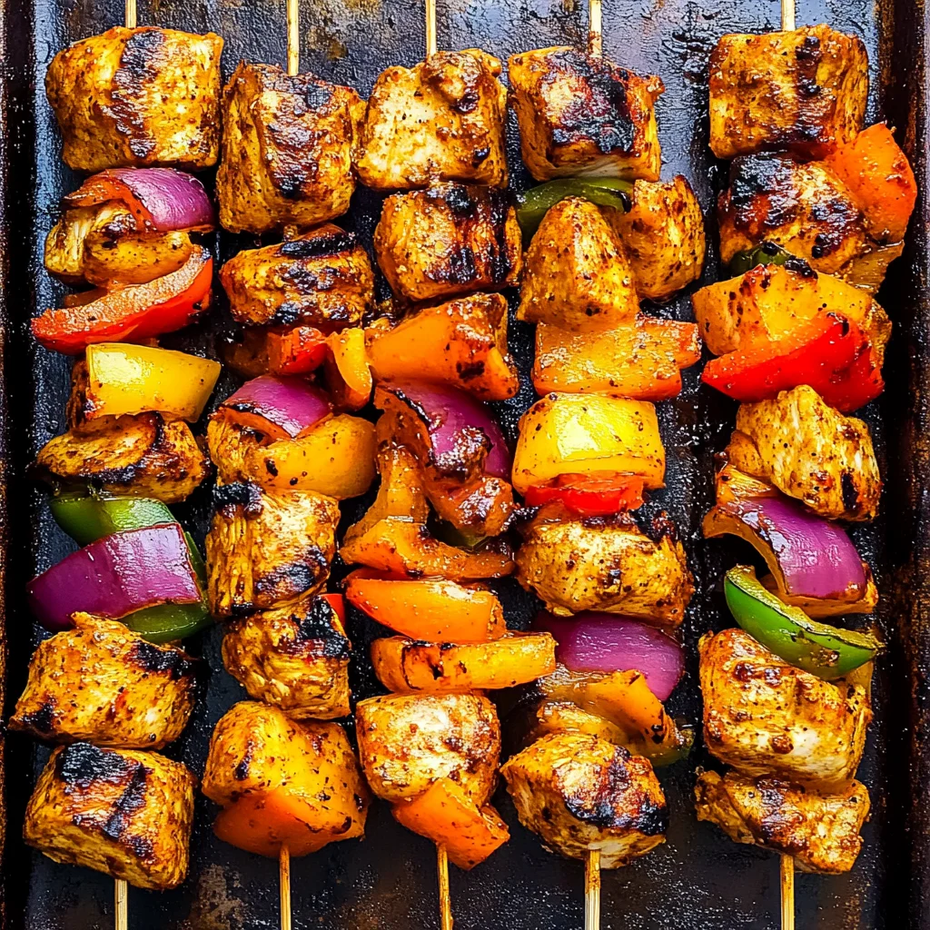 Chicken Fajita Skewers