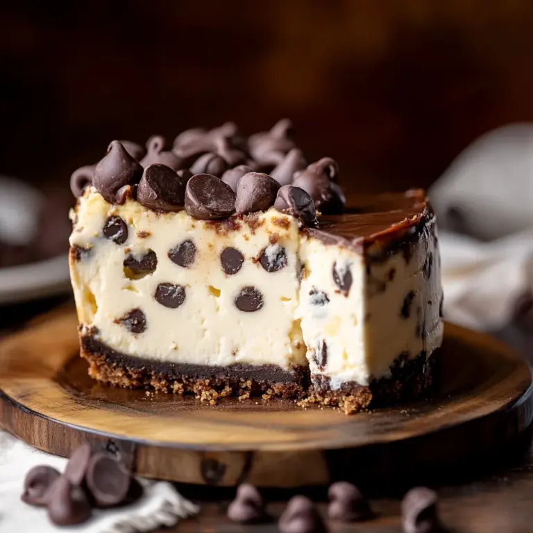 Chocolate Chip Cookie Dough Cheesecake