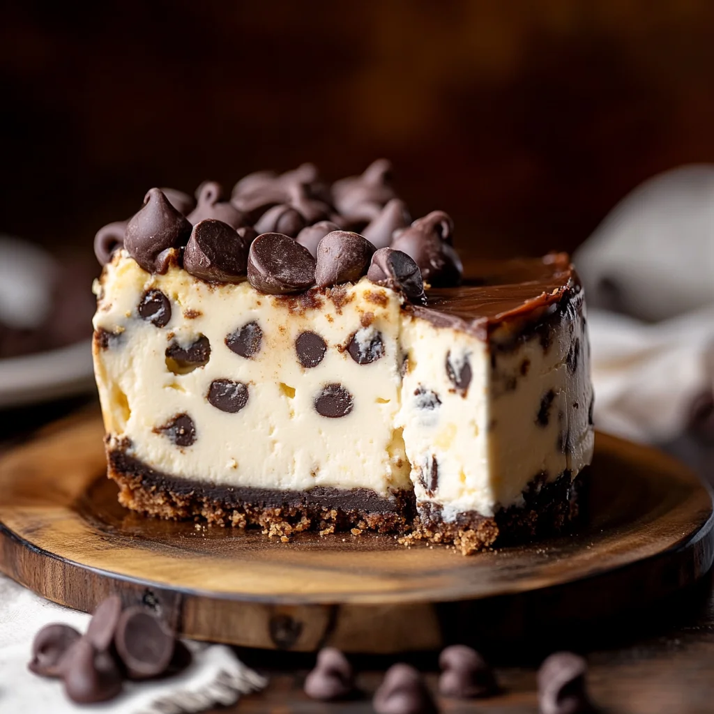 Chocolate Chip Cookie Dough Cheesecake