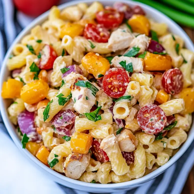 Crack Chicken Pasta Salad