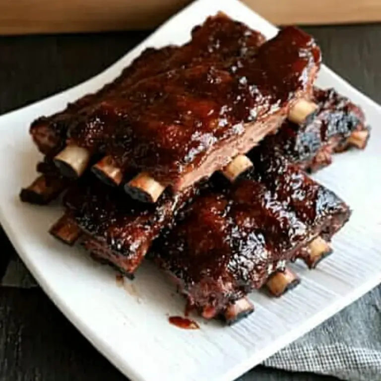 Cranberry & Cola-Glazed Babyback Ribs