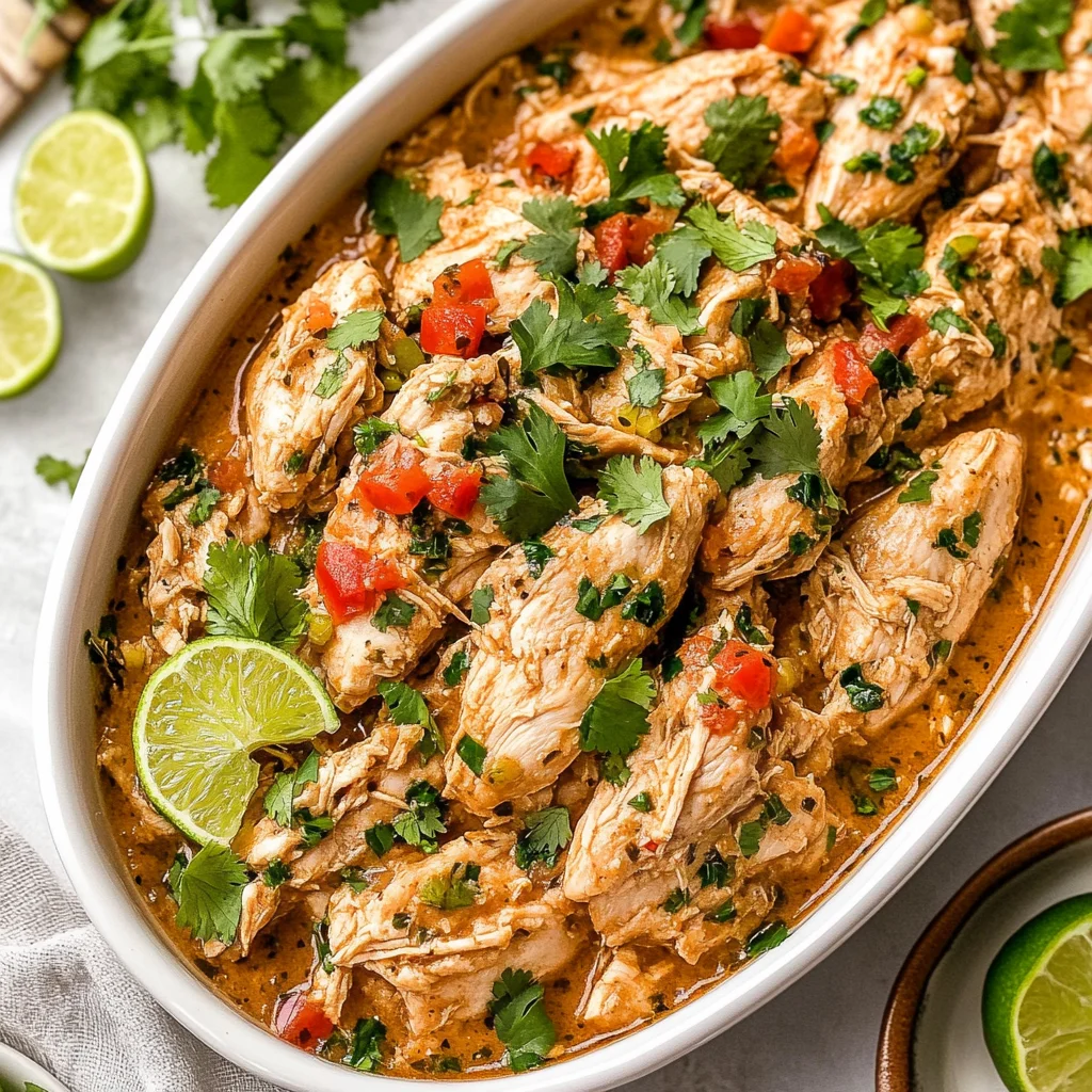 Crockpot Cilantro Lime Chicken - Bright, Zesty, and Weeknight Easy