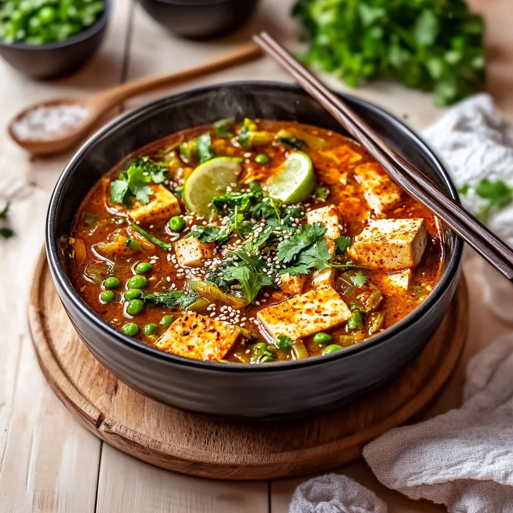 Crockpot Vegan Korean Gochujang Tofu Stew Bold