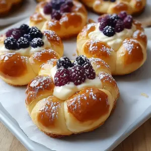 Decadent Danish Carnival Buns with Vanilla Cheesecake Delight