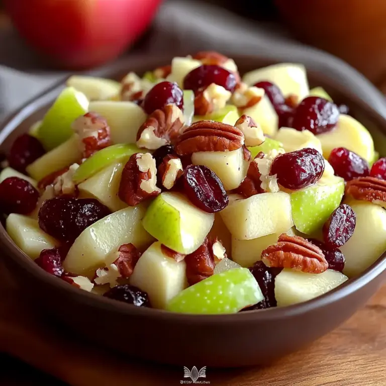 Delicious Apple Salad with Grapes, Pecans, & Cranberries Recipe