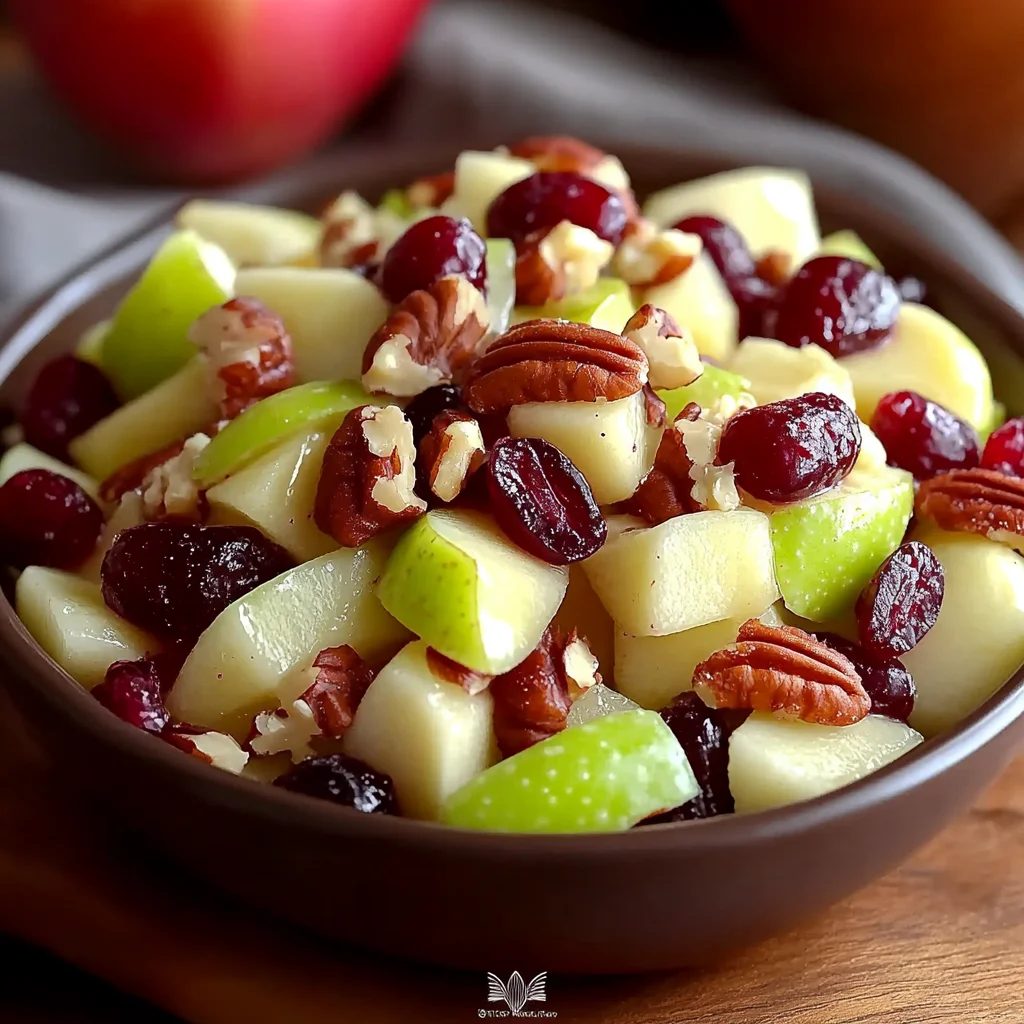 Delicious Apple Salad with Grapes, Pecans, & Cranberries Recipe