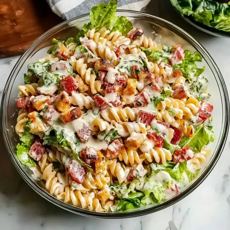 Easy High Protein BLT Pasta Salad - Homefoodkitchen