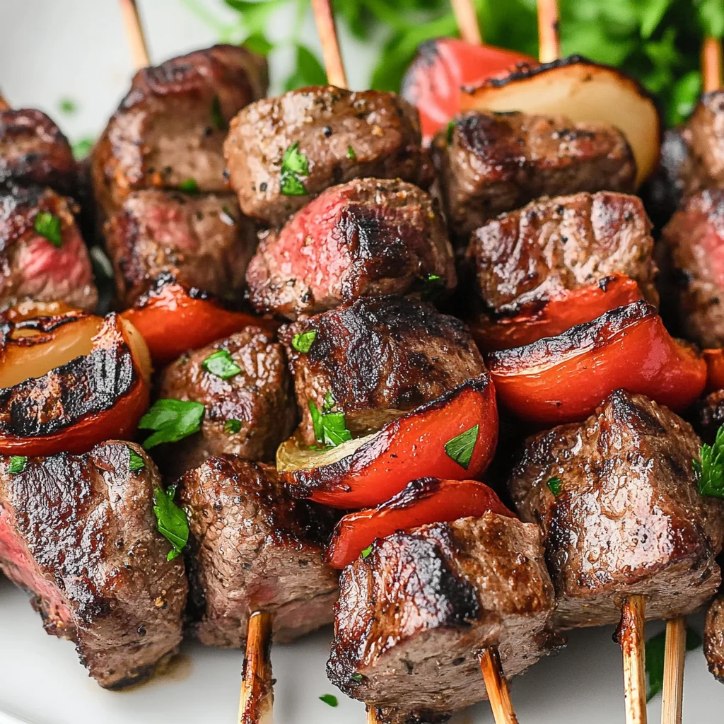 Garlic Butter Steak Kabobs