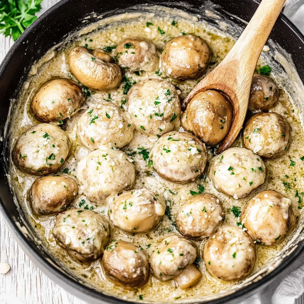 Garlic Parmesan Mushrooms