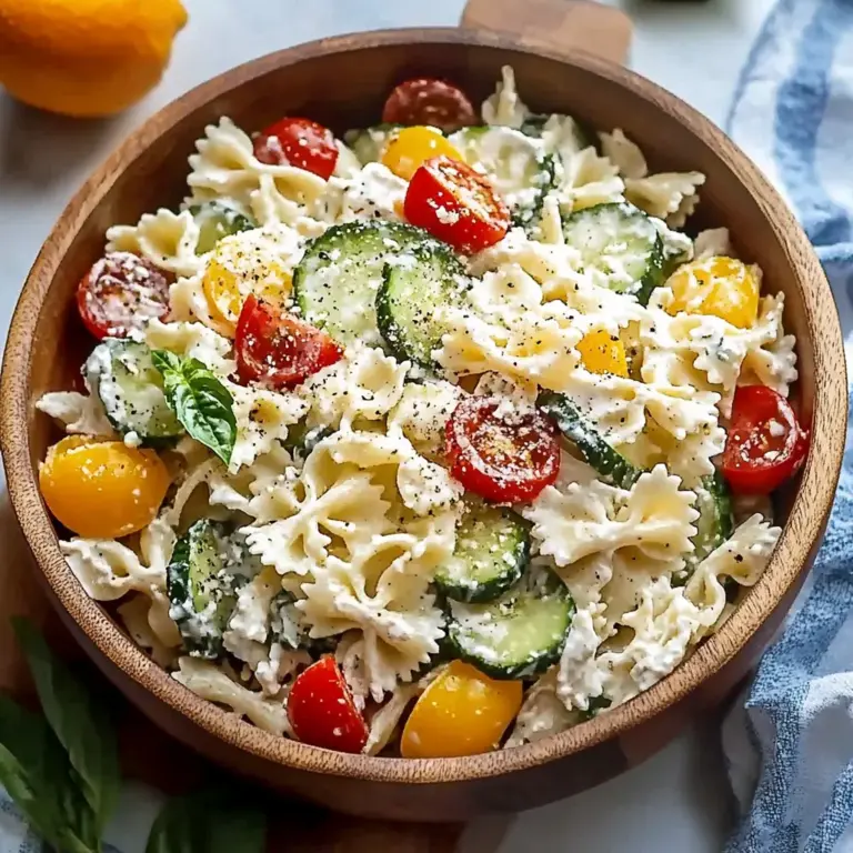 High Protein Cottage Cheese Pasta Salad - theamazingfood