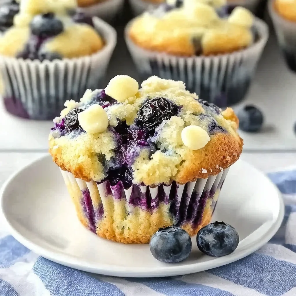 Juicy Blueberry Cream Cheese Muffins