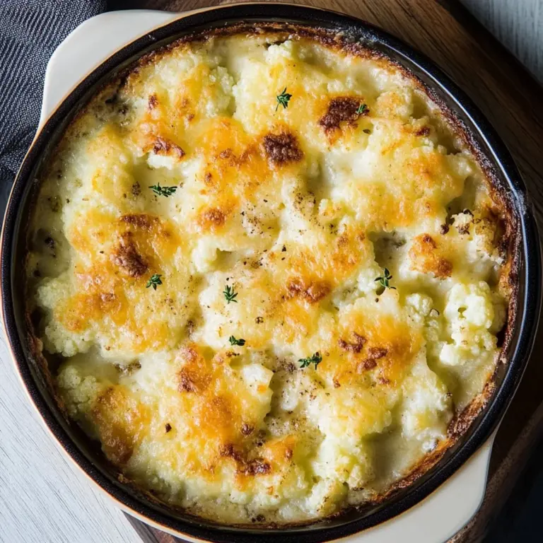 Keto Cauliflower Gratin