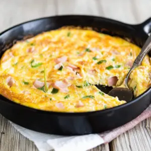 Keto chicken chicken ham Frittata