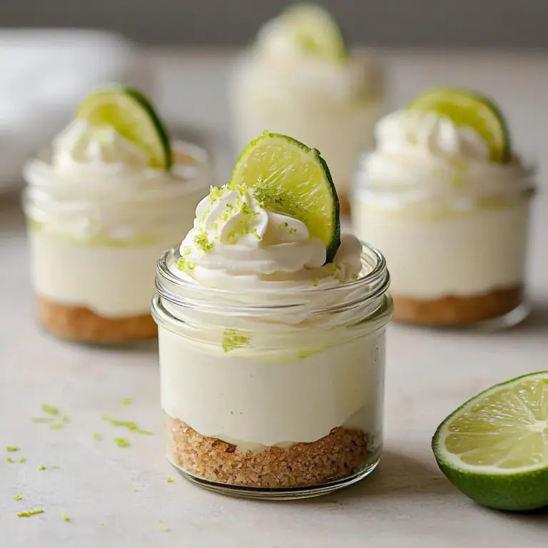 Key Lime Pie Mason Jar Desserts (no bake)
