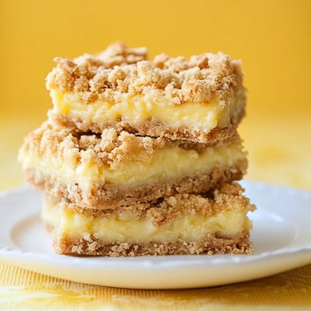 Lemon Creme Crumb Bars