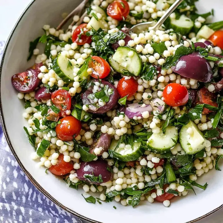 Mediterranean Israeli Couscous Salad