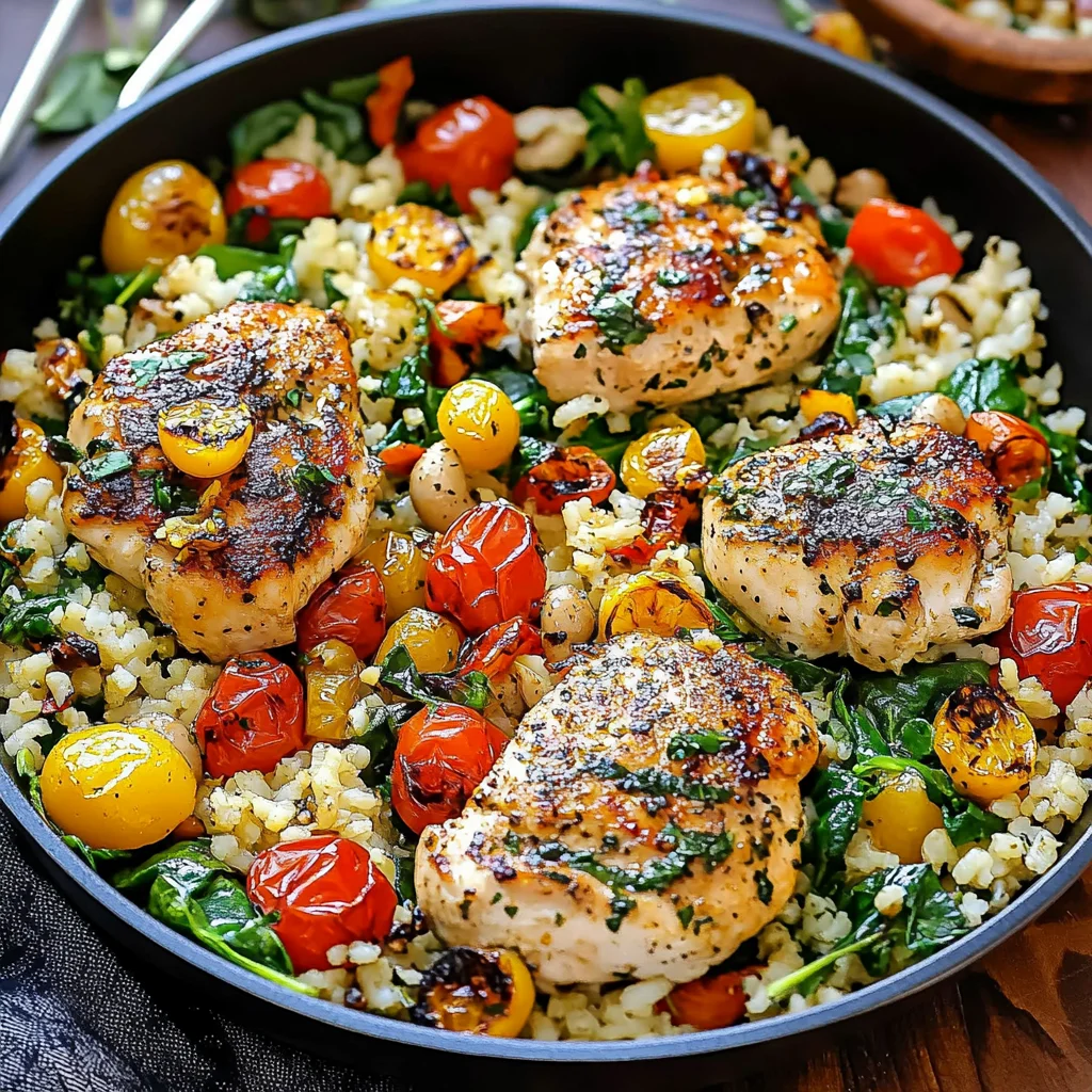 Savory Greek Chicken and Lemon Rice in Just 30 Minutes