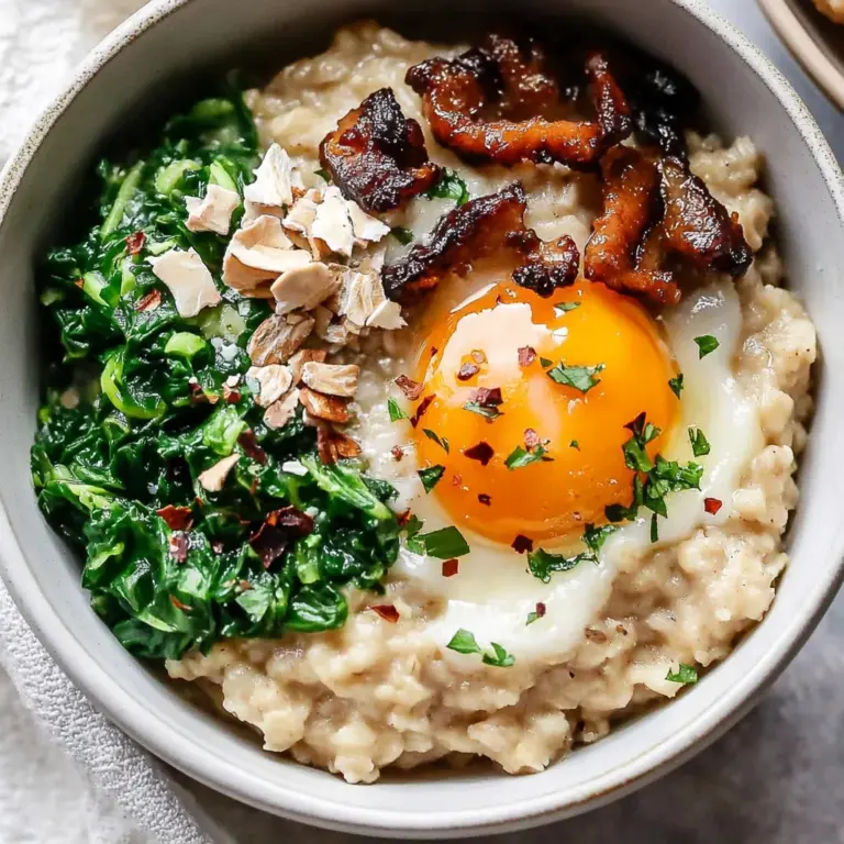 Savory Oatmeal Recipe