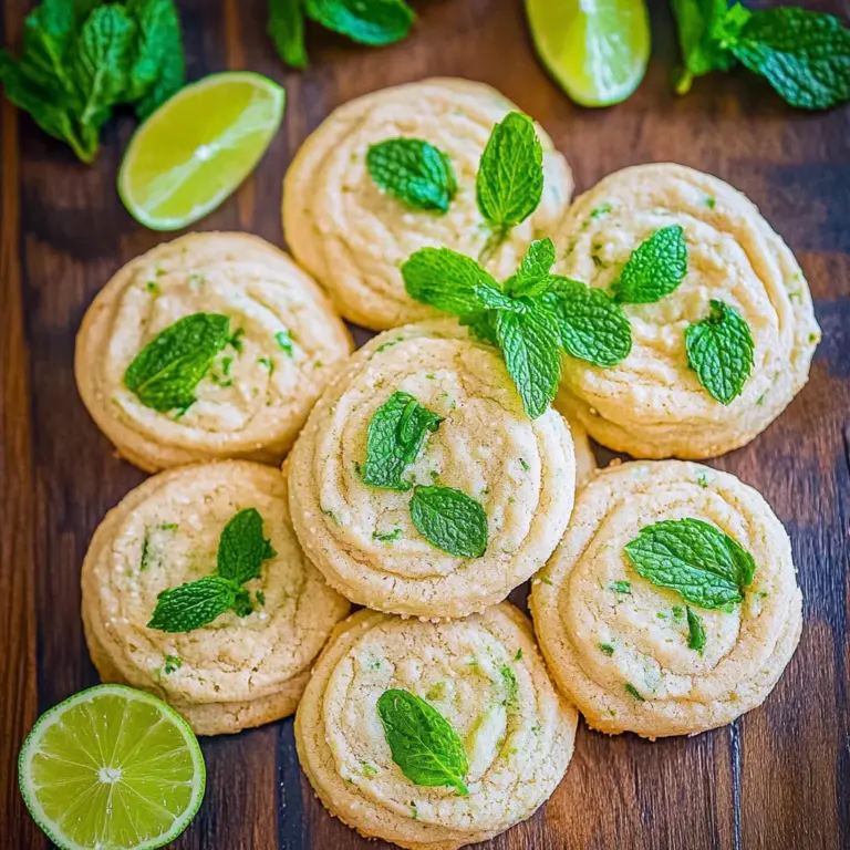 Soft and Chewy Mojito Cookies
