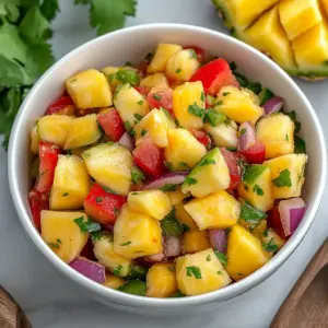 Spicy Pineapple Mango Salsa