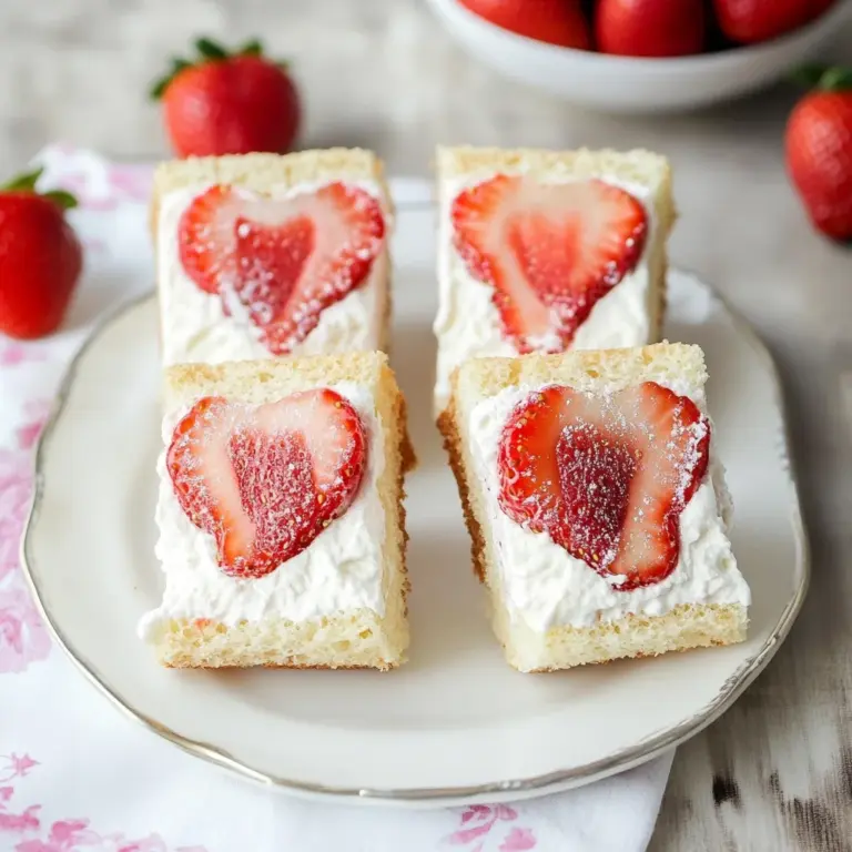 Strawberry Cream Sandwiches