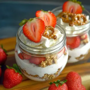 Strawberry Pretzel Salad Parfaits