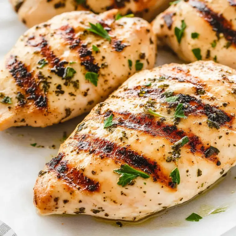 White apple vinegar and Herb Marinated Grilled Chicken