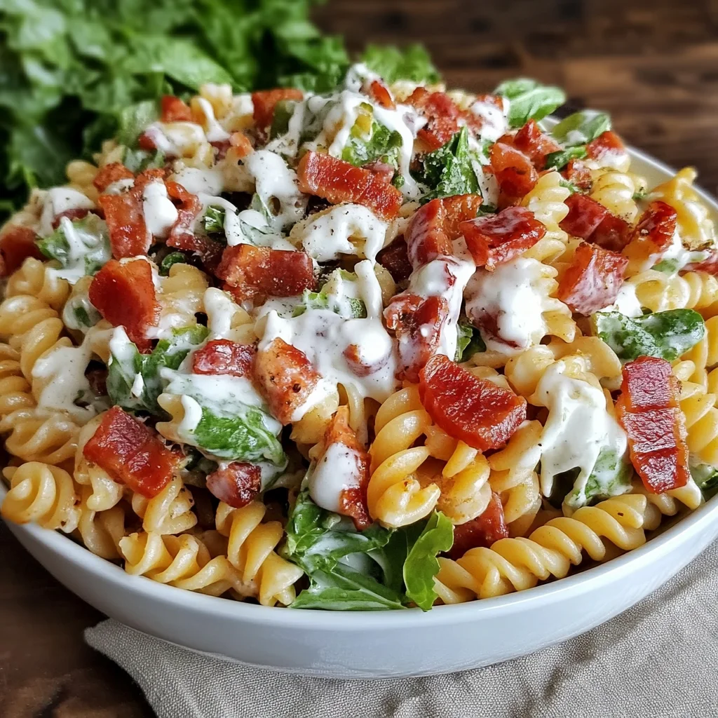 Creamy BLT Pasta Salad