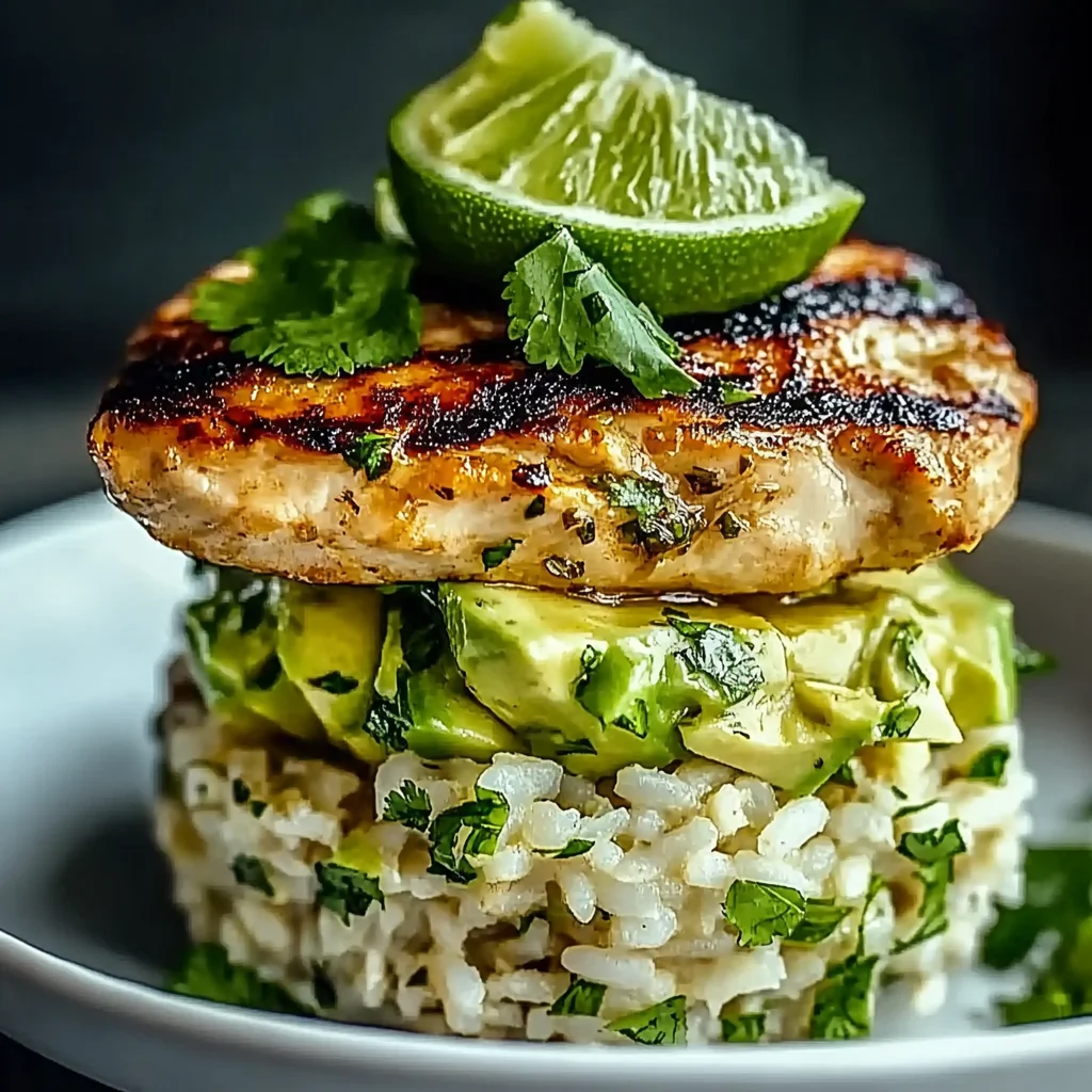 Honey Lime Chicken Avocado Rice Stack for Busy Weeknights