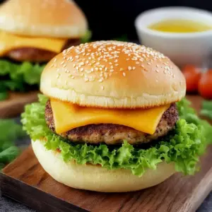 Keto chicken chicken hamburger Buns